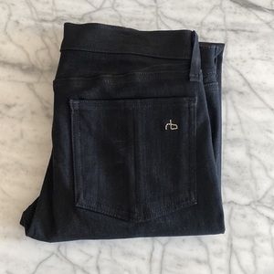 Rag&Bone Mixed Media Black Pants